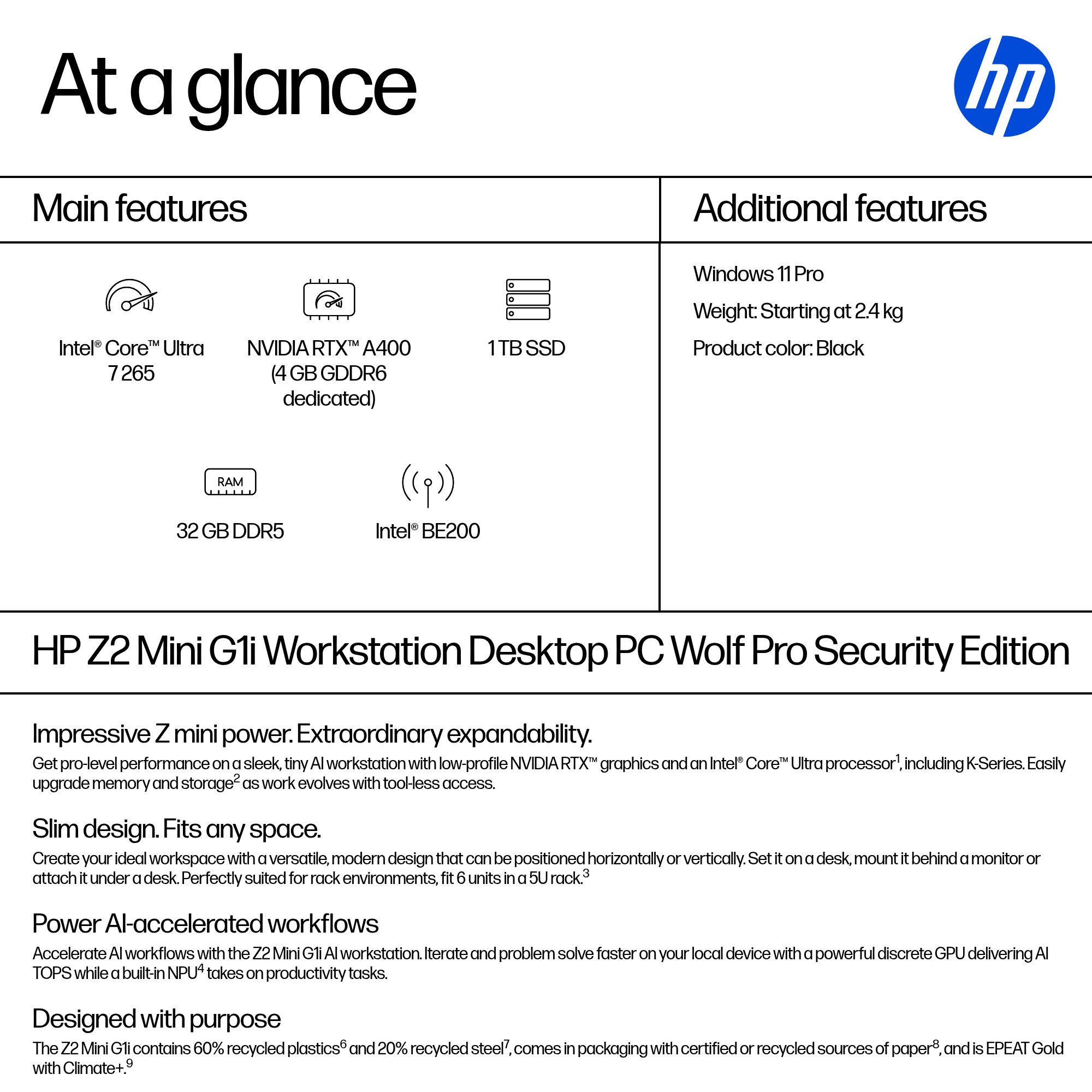 HP E66P9EA PC/workstation 265 – image 3
