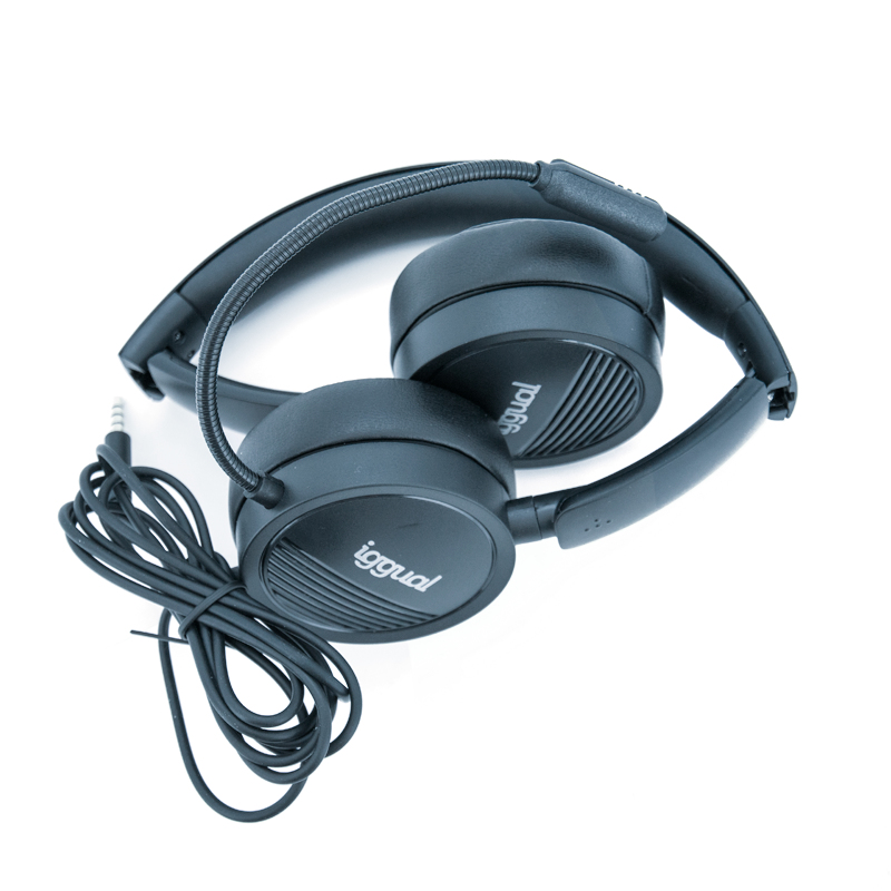 iggual Headset with mic Dual Tech USB/3.5 mm – image 2
