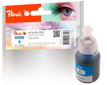 Peach PI500-181 ink cartridge 1 pc(s) Compatible Standard Yield Cyan