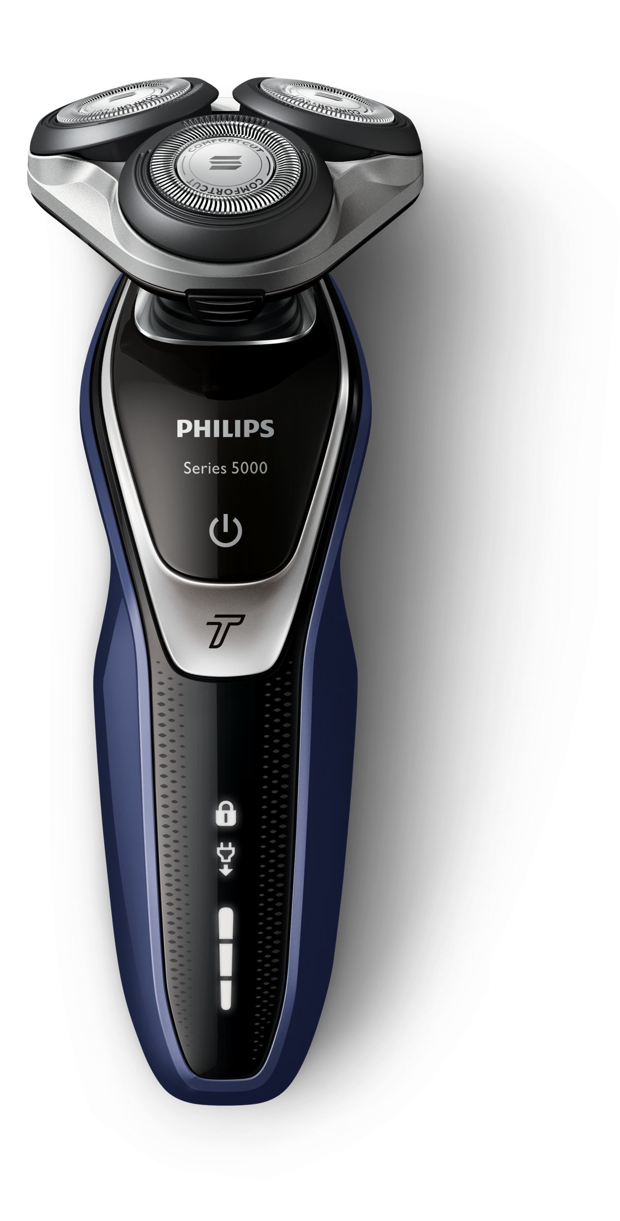 Philips SHAVER Series 5000 S5351/05 men's shaver Rotation shaver Black, Blue