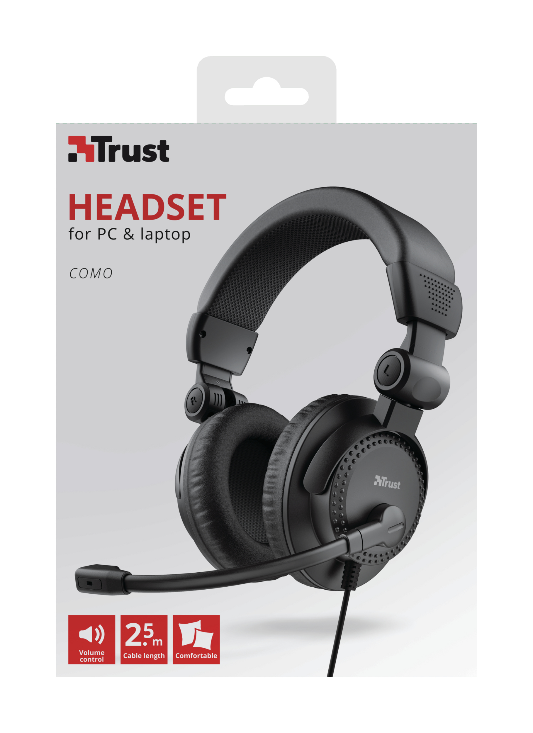 Trust Como Headset Wired Head-band Calls/Music Black – image 7
