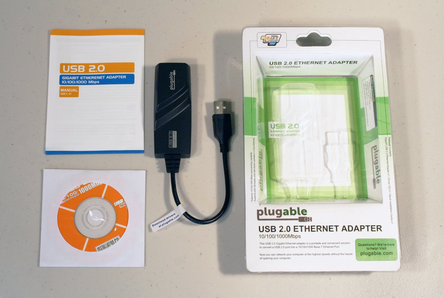 Plugable Technologies USB2-E1000 network card Ethernet – image 4