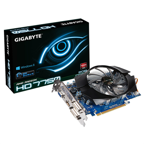 GIGABYTE GVR775D32I-00-G graphics card AMD Radeon HD7750 – image 1