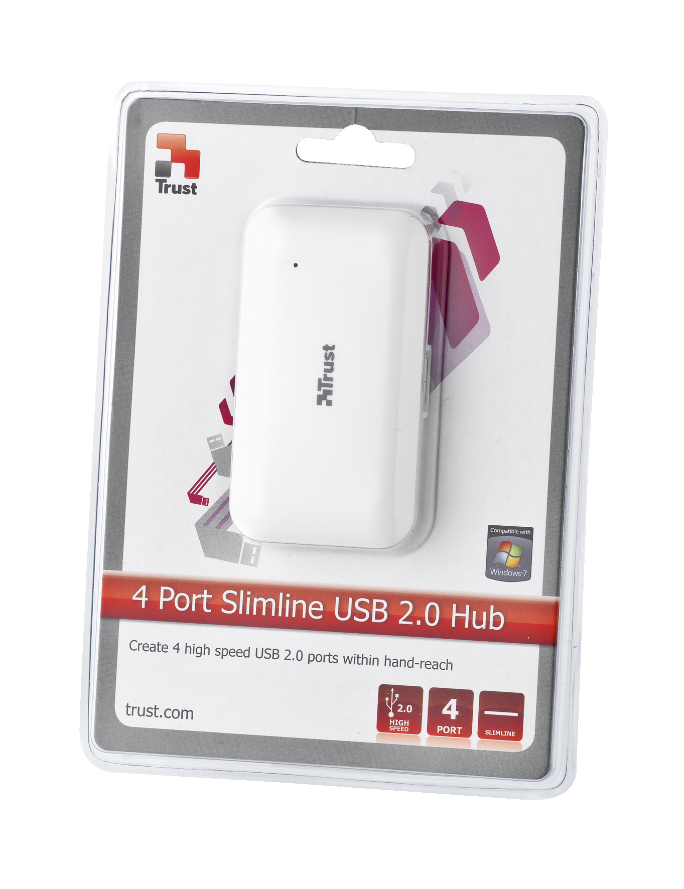Trust 4 Port Slimline USB 2.0 Hub – image 2
