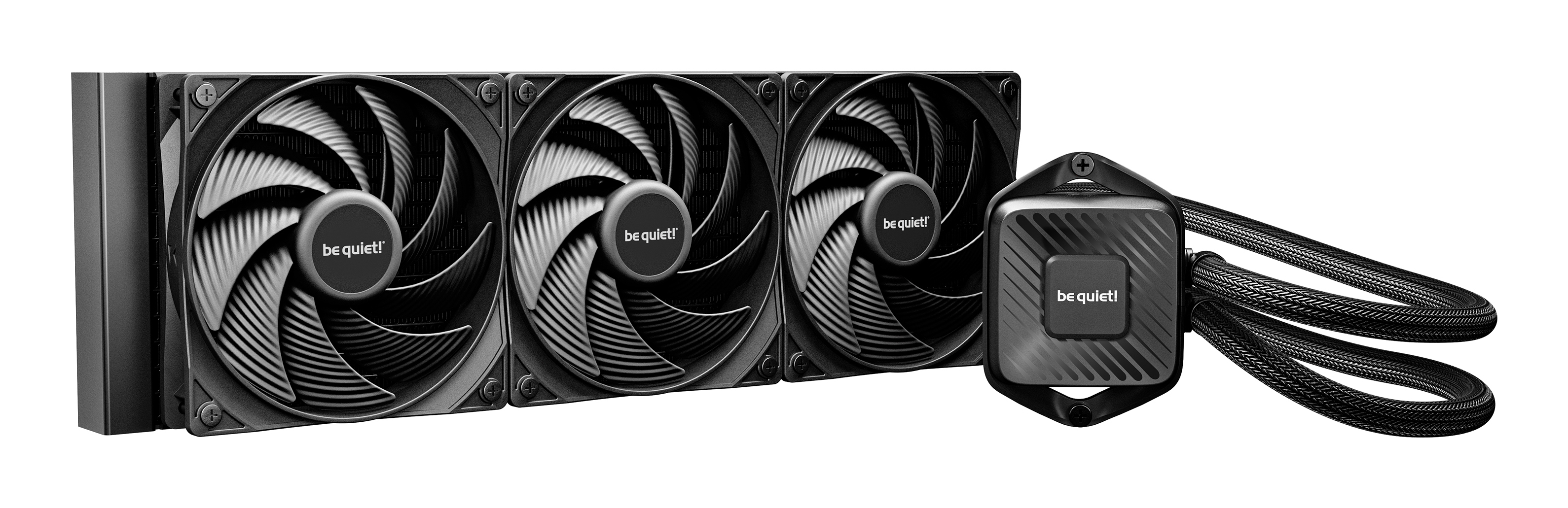 be quiet! Pure Loop 3 Liquid CPU Cooler, Universal Socket, 360mm Radiator, 3 x Pure Wings 3 120mm PWM High Speed, 3-year manufacurer's warranty.