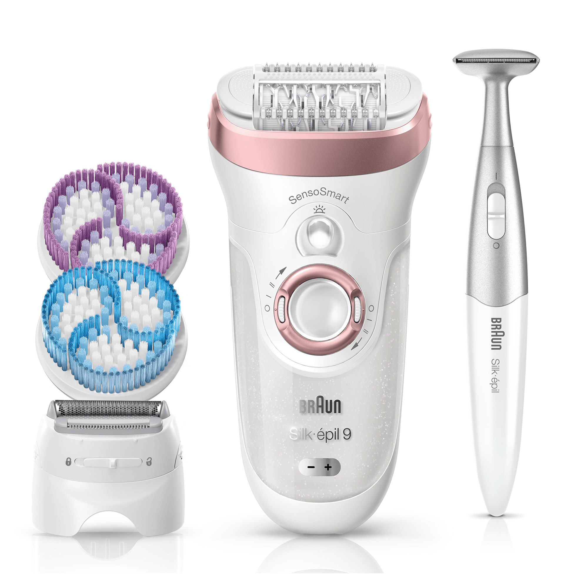 Braun Silk-épil 9 81646951 epilator 40 tweezers Rose gold, White – image 8
