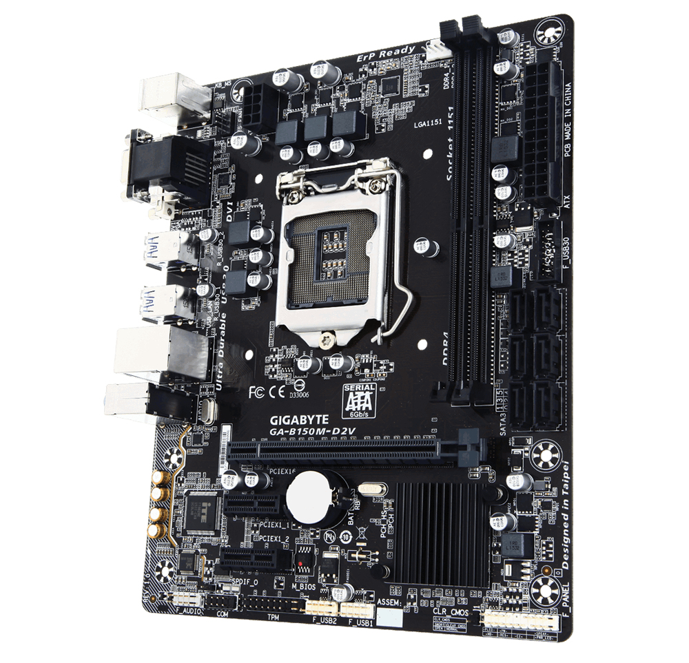 GIGABYTE GA-B150M-D2V motherboard Intel® B150 LGA 1151 (Socket H4) micro ATX – image 3