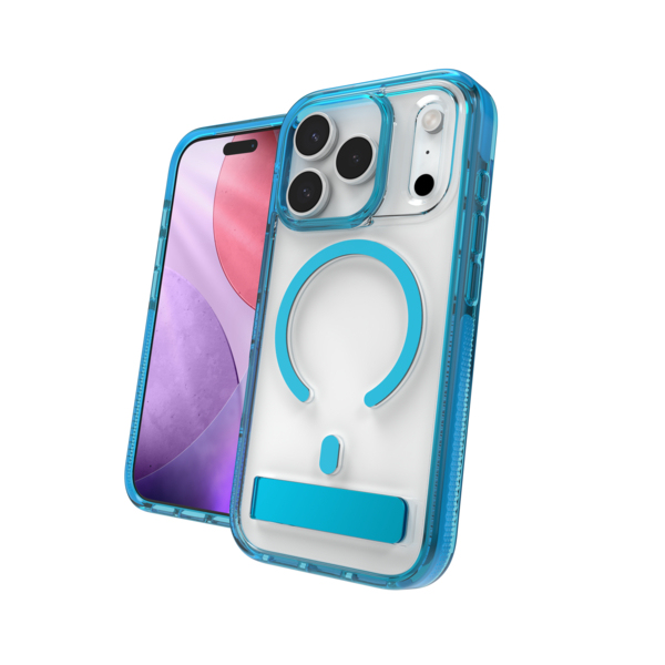 ZAGG Santa Cruz Snap C Design coque de protection pour téléphones portables 16 cm (6.3") Housse Transparent, Bleu