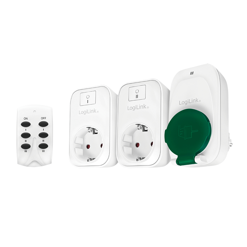 LogiLink EC0009 smart plug Green, White