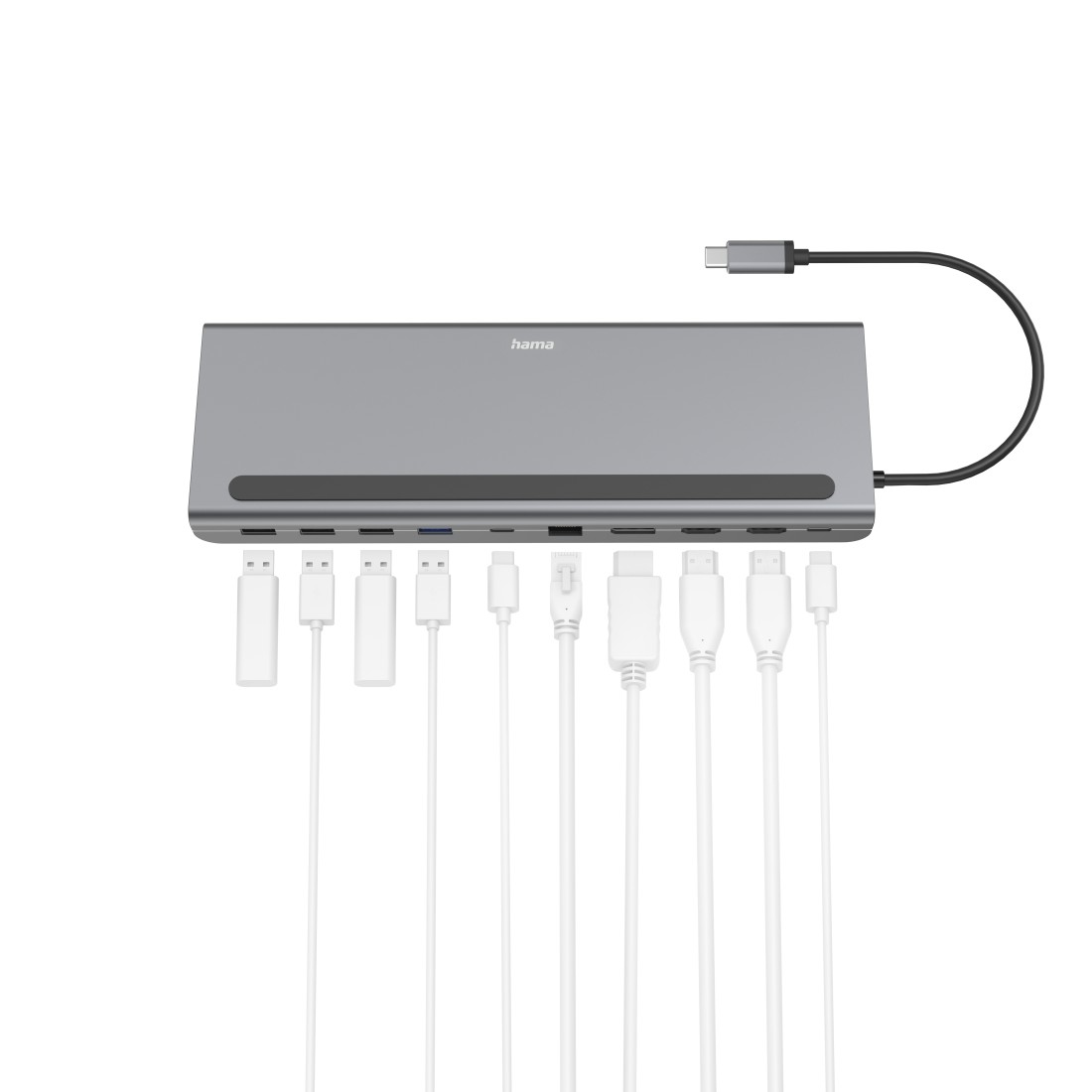 Hama USB-C Docking Station, Connect2Office Pro, 10 Ports – image 3