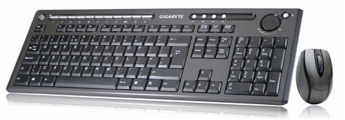 GIGABYTE GK-KM7500 keyboard Mouse included RF Wireless Black – image 1