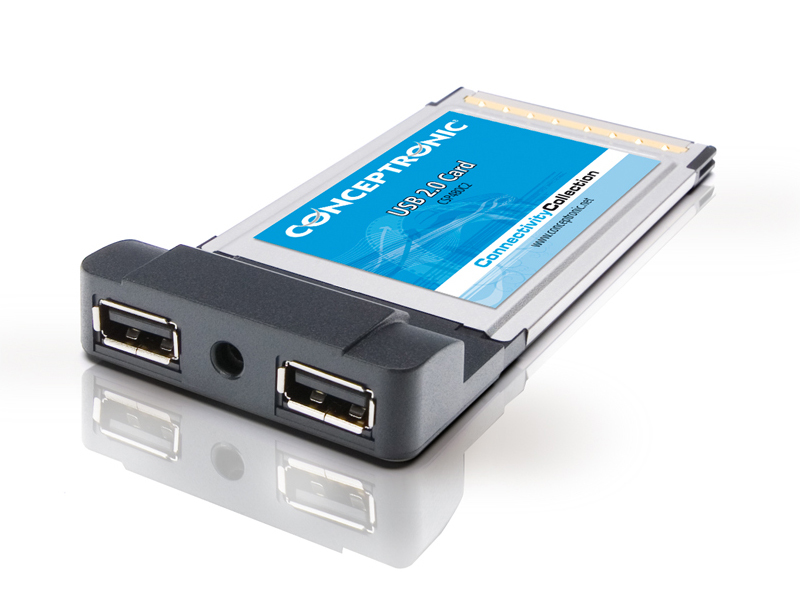 Conceptronic 2 Ports USB 2.0 PC Card – image 2