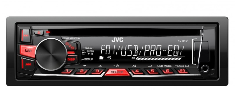 JVC KD-R461E Black Bluetooth