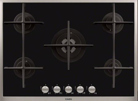 AEG HG795440XB hob Black Built-in Gas 5 zone(s)