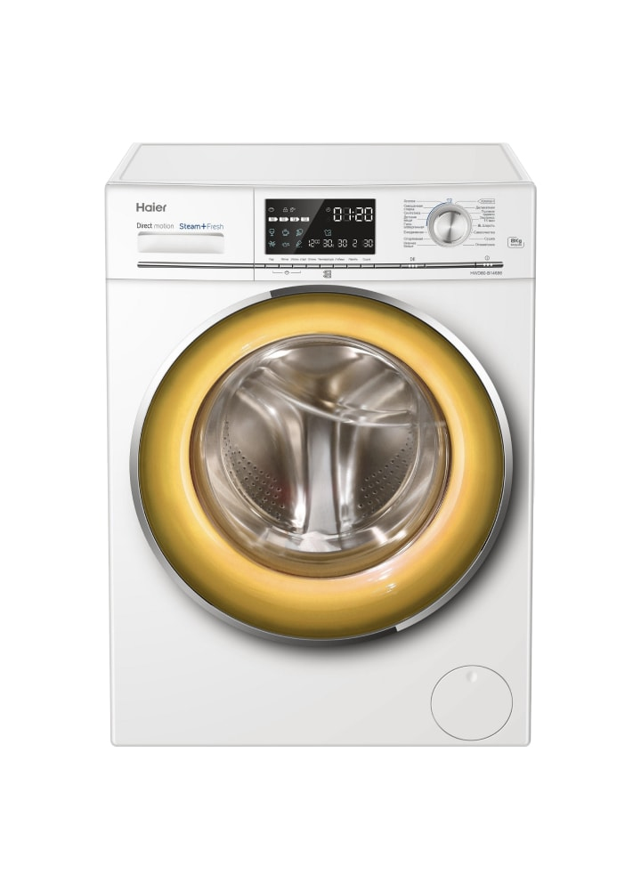 Haier 686 HWD80-B14686 washer dryer Freestanding Front-load White