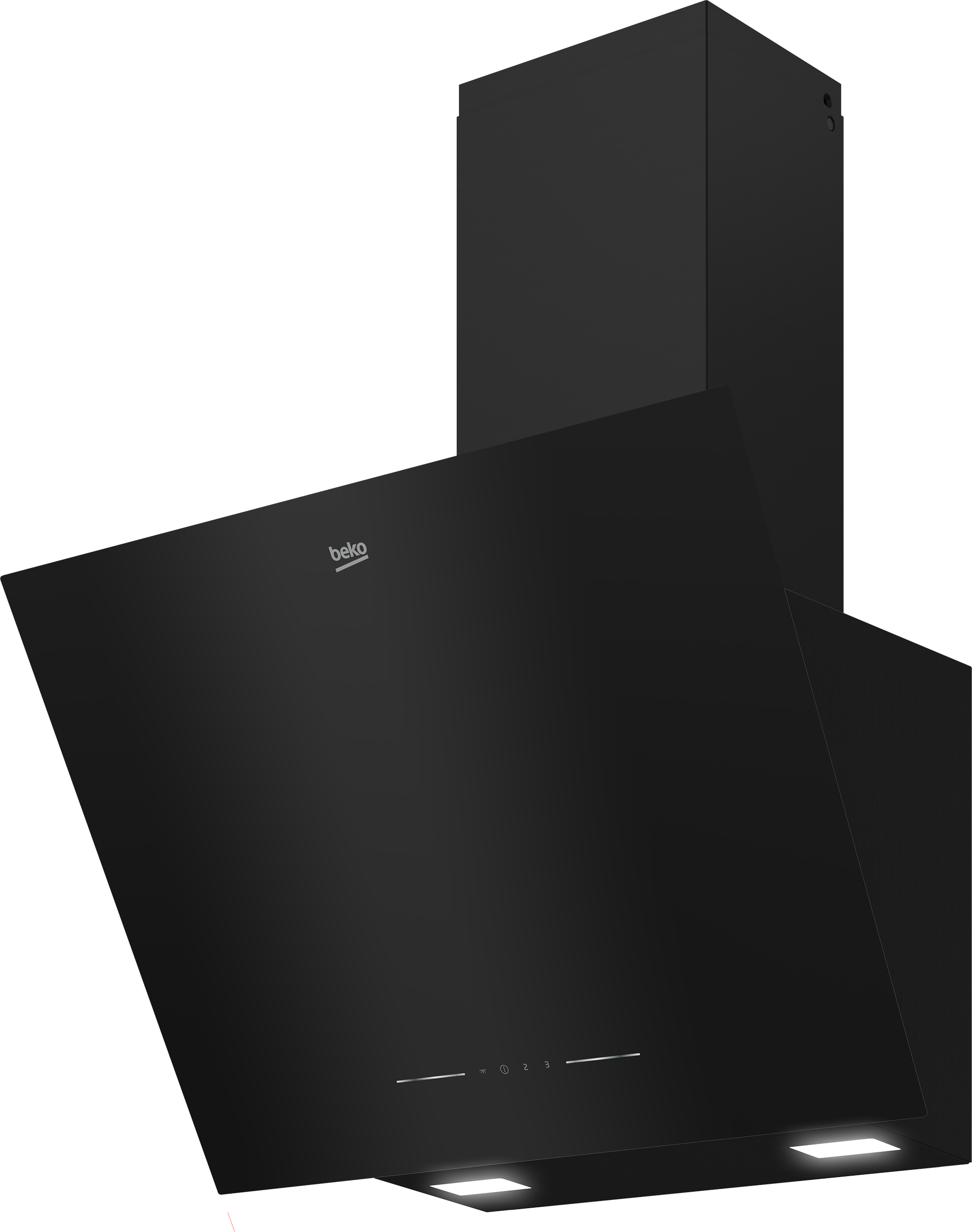 Beko BHCA62442BBH cooker hood Wall-mounted Black 408 m³/h – image 2