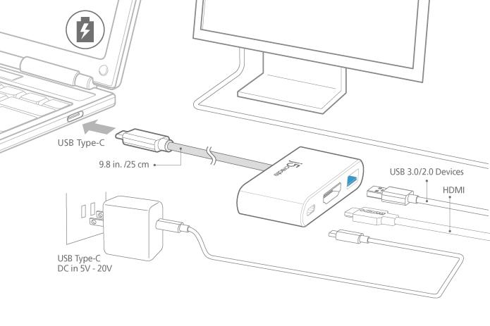 j5create JCA379 USB graphics adapter – image 2