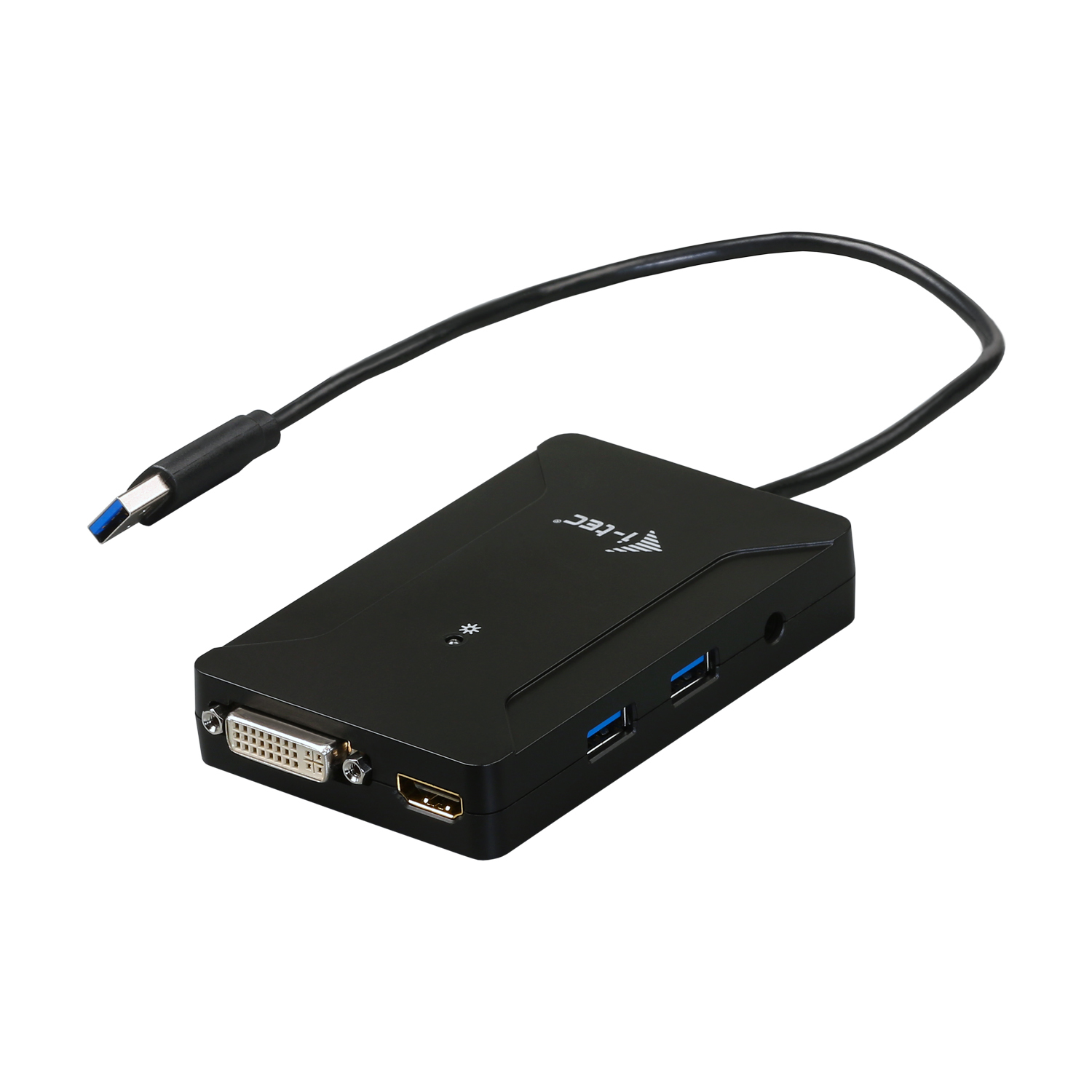 i-tec U3TRAVELDOCK2 laptop dock/port replicator Wired USB 3.2 Gen 1 (3.1 Gen 1) Type-A Black – image 1