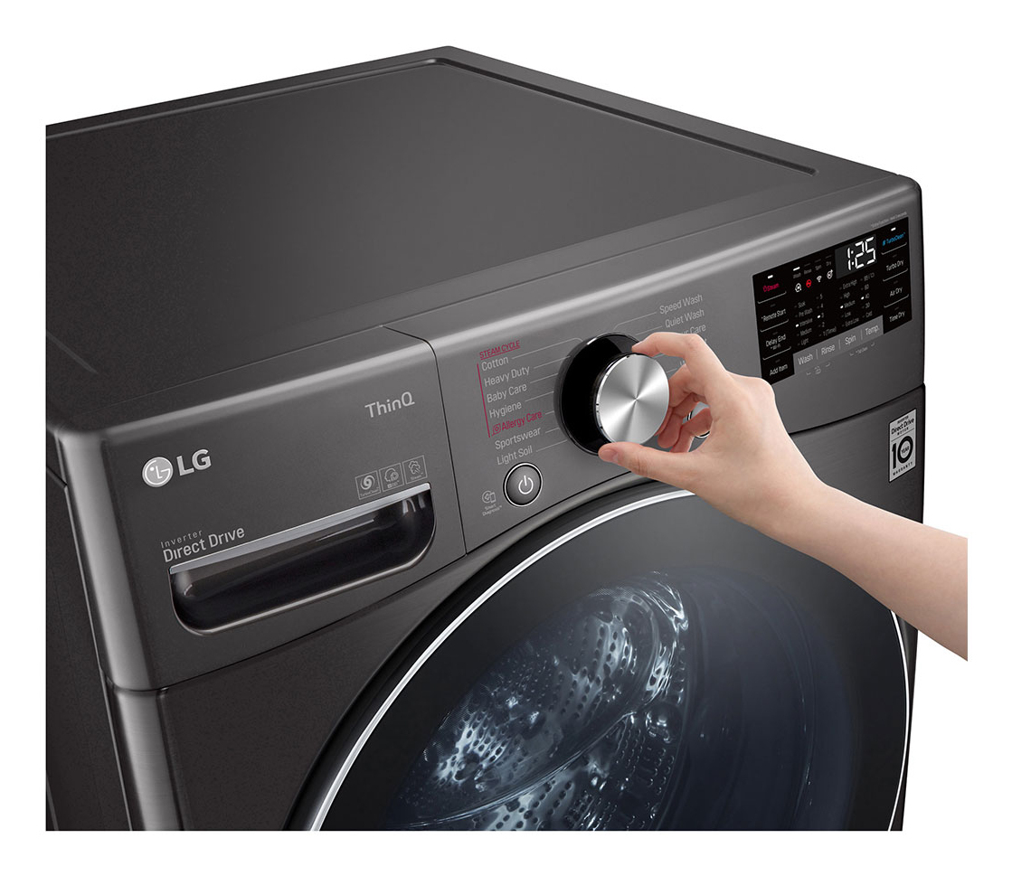 LG WS2112BST washer dryer Freestanding Front-load Silver – image 7