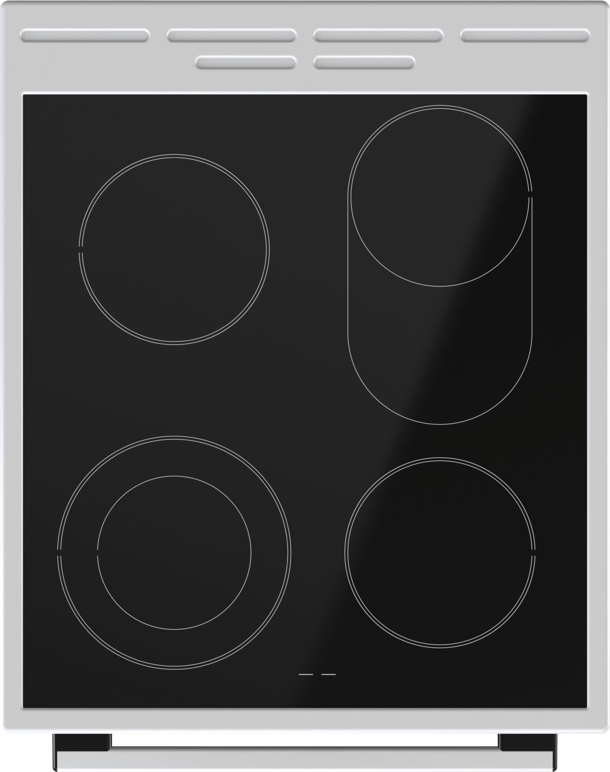 Gorenje ECS5350WPA Freestanding cooker Electric Ceramic hob Black, White – image 3