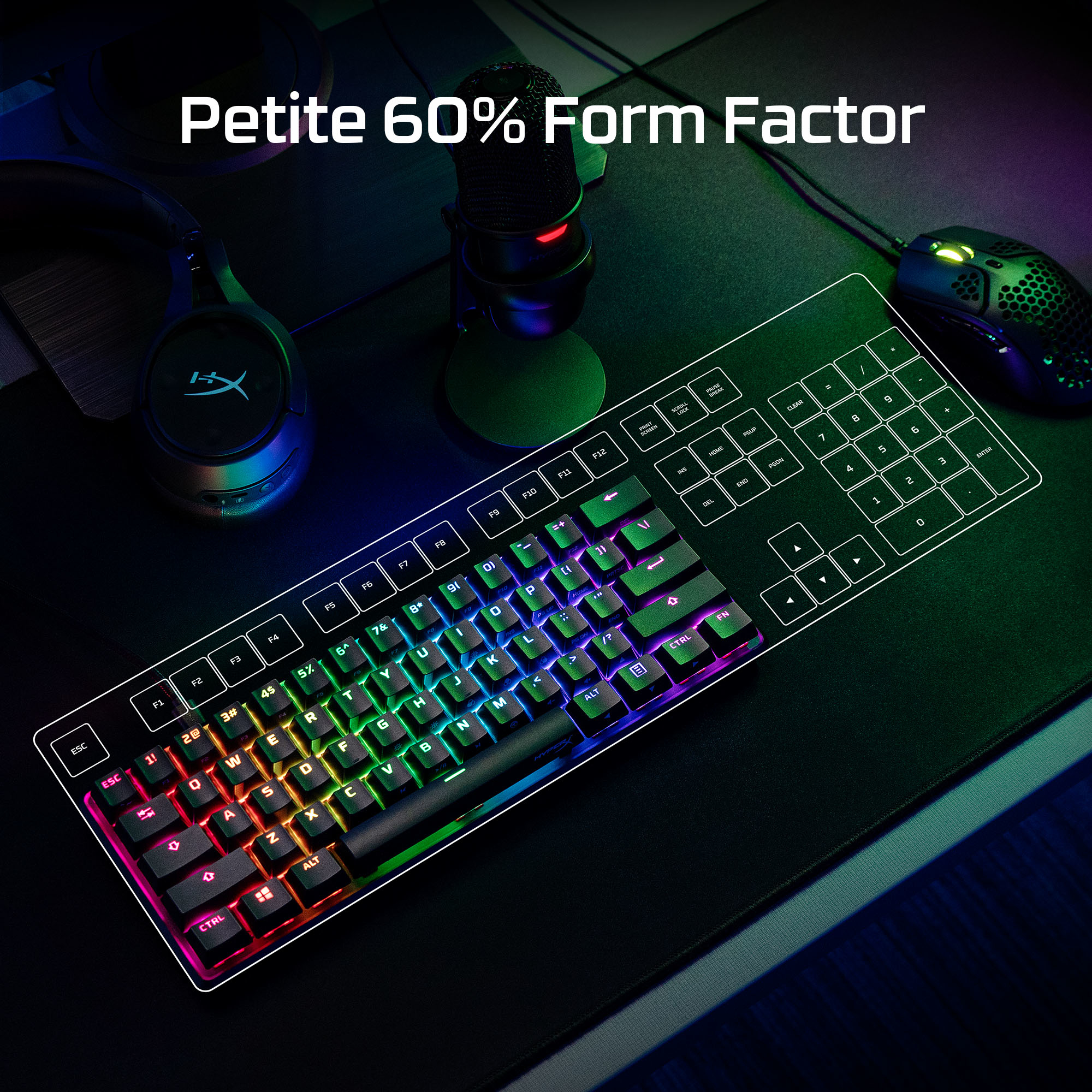 HyperX 60 Alloy Origins AQU Gaming Keyboard – image 4