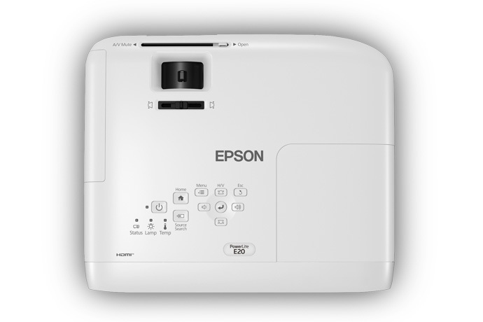 Epson PowerLite E20 Standard throw projector 3400 ANSI lumens 3LCD XGA (1024x768) White – image 4