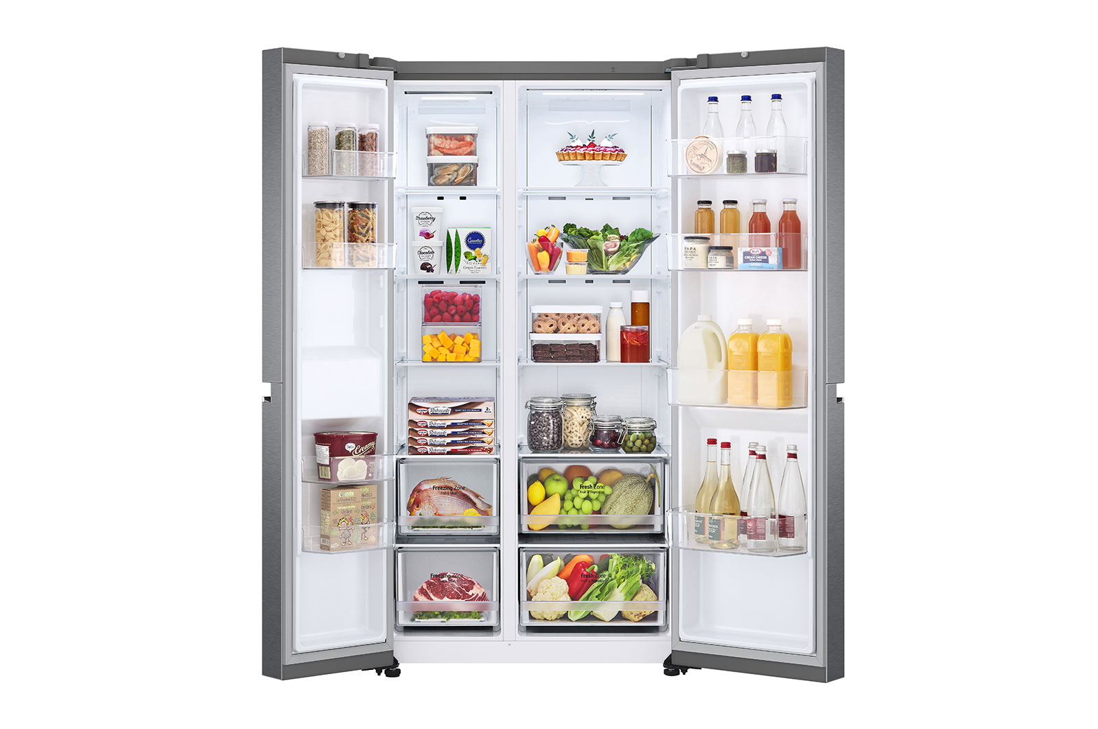 LG GSBV70PZTM side-by-side refrigerator Freestanding – image 2