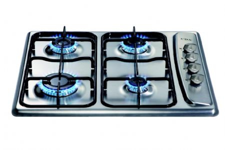 CDA HCG501SS hob Stainless steel Built-in Gas 4 zone(s)