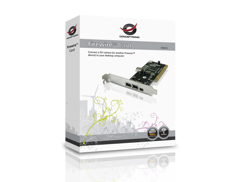 Conceptronic 3-Port FireWire PCI Card 400Mbps – image 4