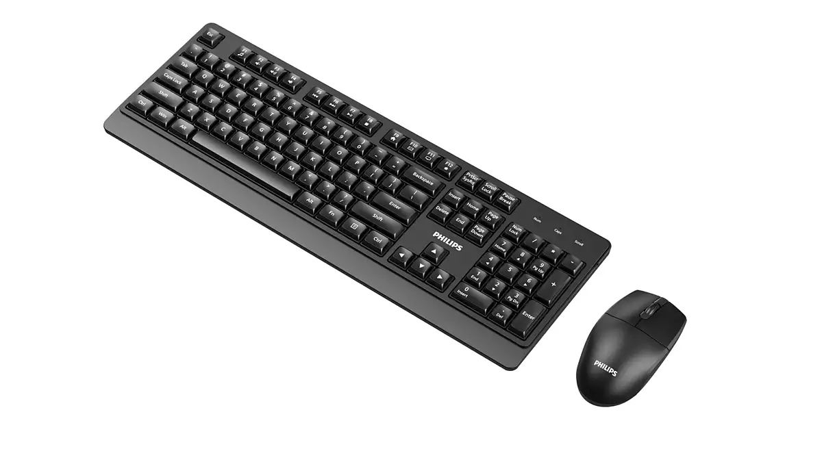 Philips 3000 series SPT6347B/93 keyboard Mouse included Universal RF Wireless QWERTY English Black – image 3