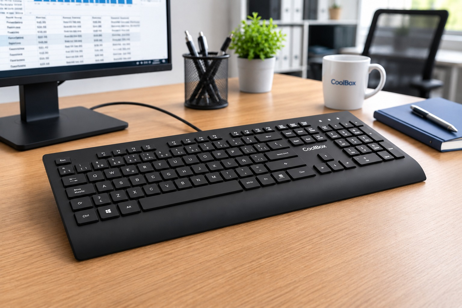 CoolBox COO-TEC01-U keyboard Home/Office USB QWERTY Spanish Black – image 6