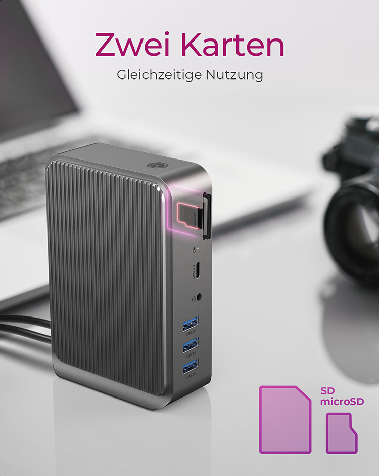 ICY BOX IB-DK2261AC Wireless USB 3.2 Gen 1 (3.1 Gen 1) Type-C Anthracite – image 4