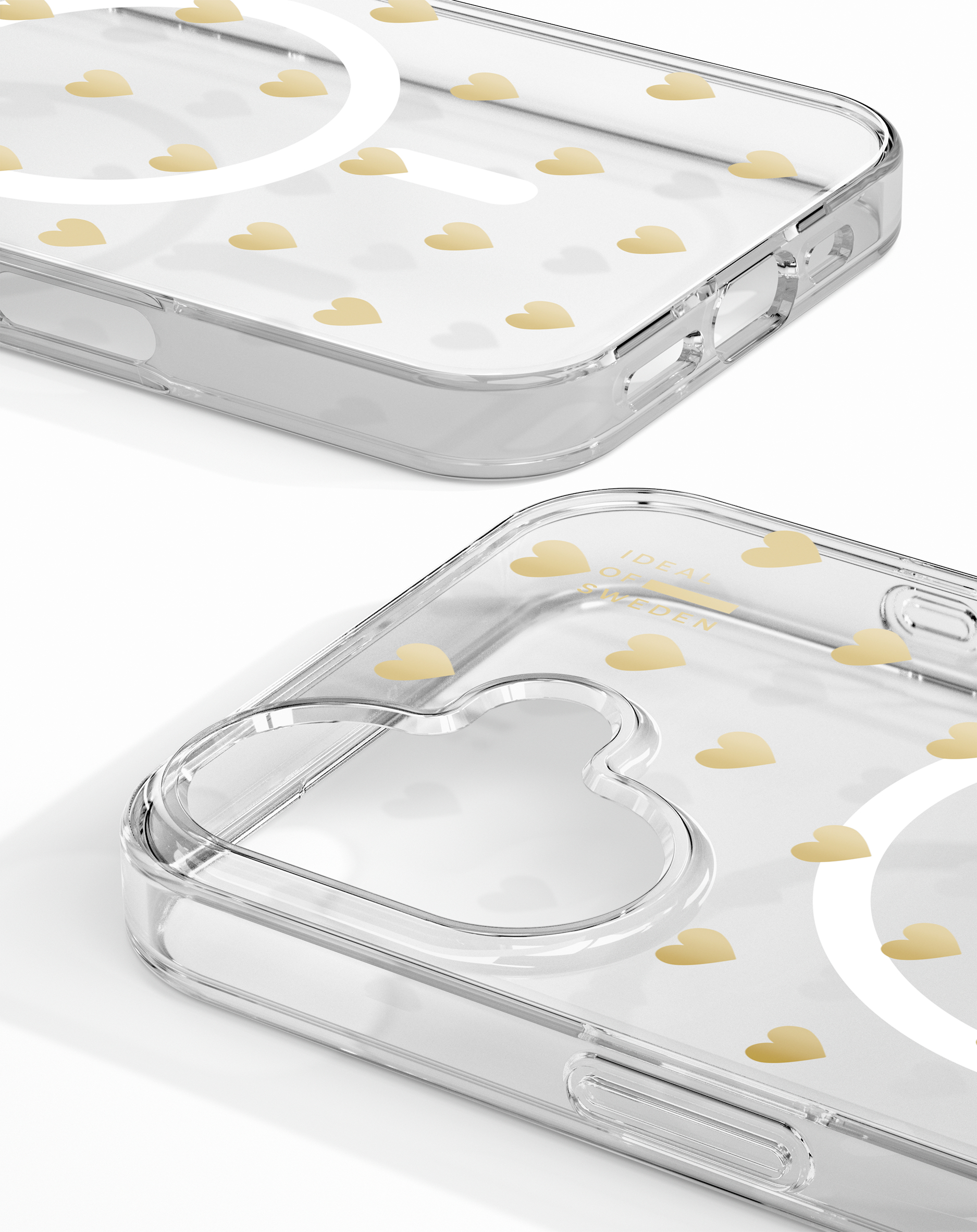 iDeal of Sweden Clear Case MagSafe iPhone 16 Golden Hearts – image 2