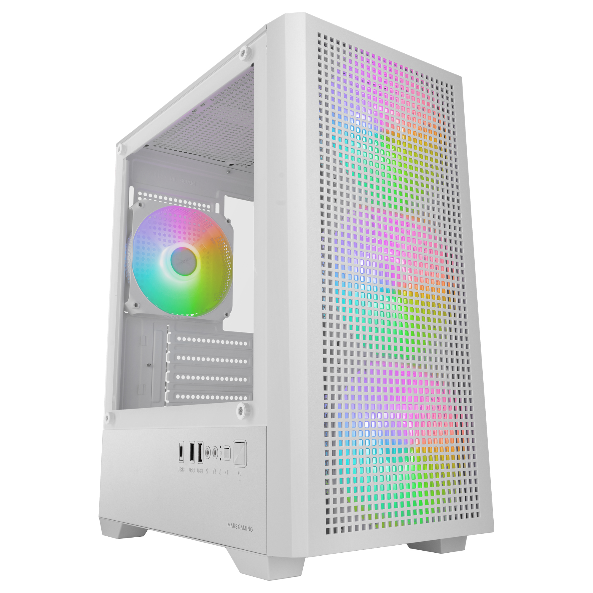 Mars Gaming MCVECTORW computer case Mini Tower White