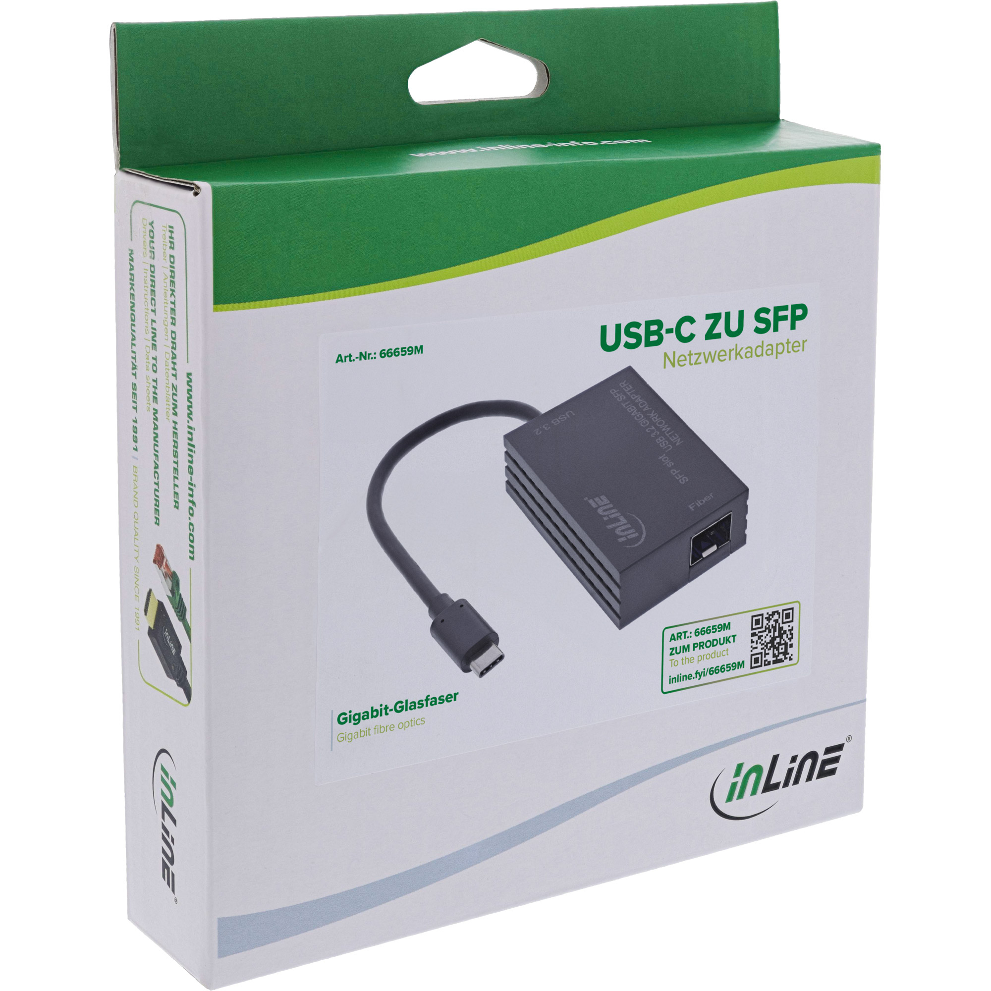 InLine 66659M network card Fiber 1000 Mbit/s – image 2