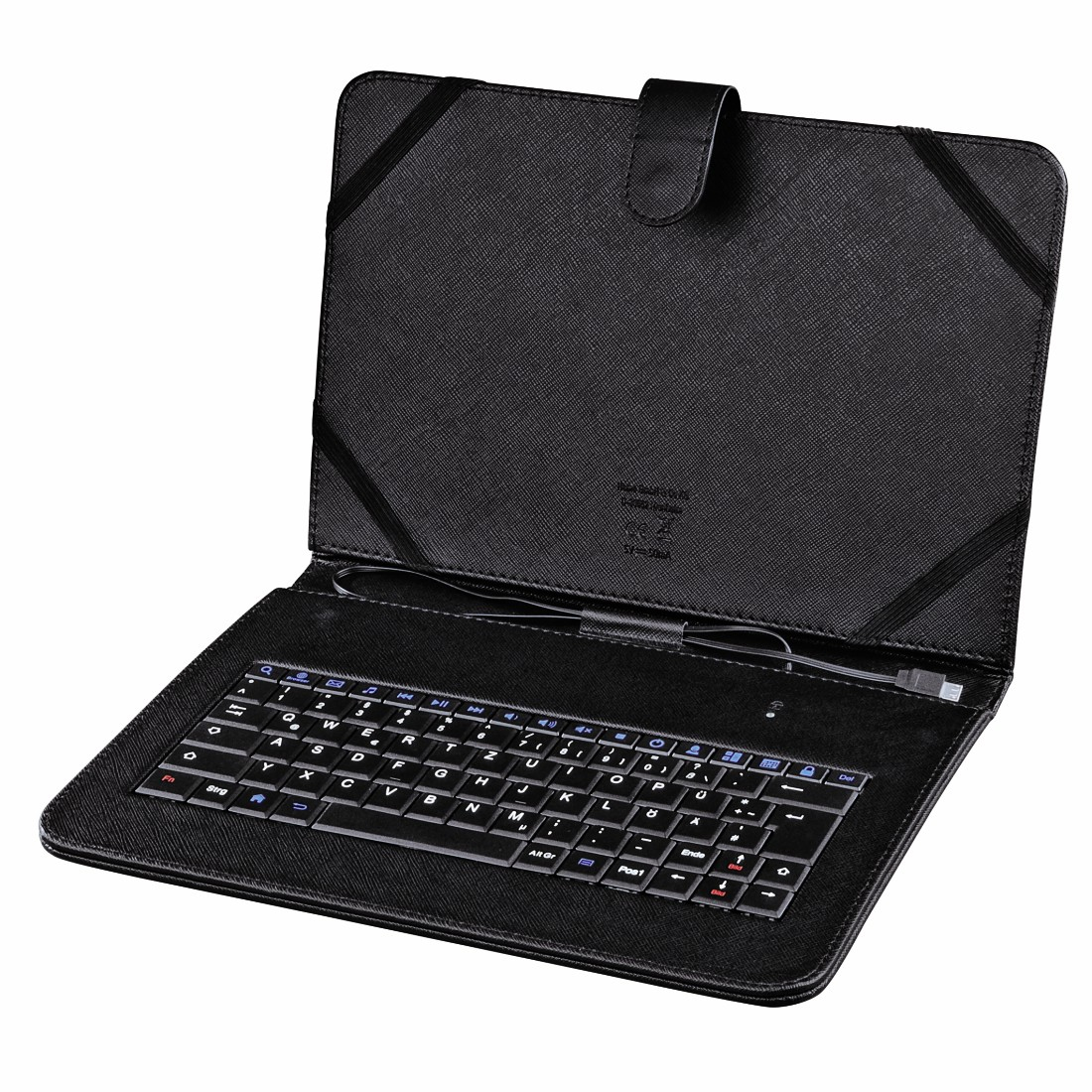 Hama 0050469 mobile device keyboard QWERTZ German Micro-USB Black