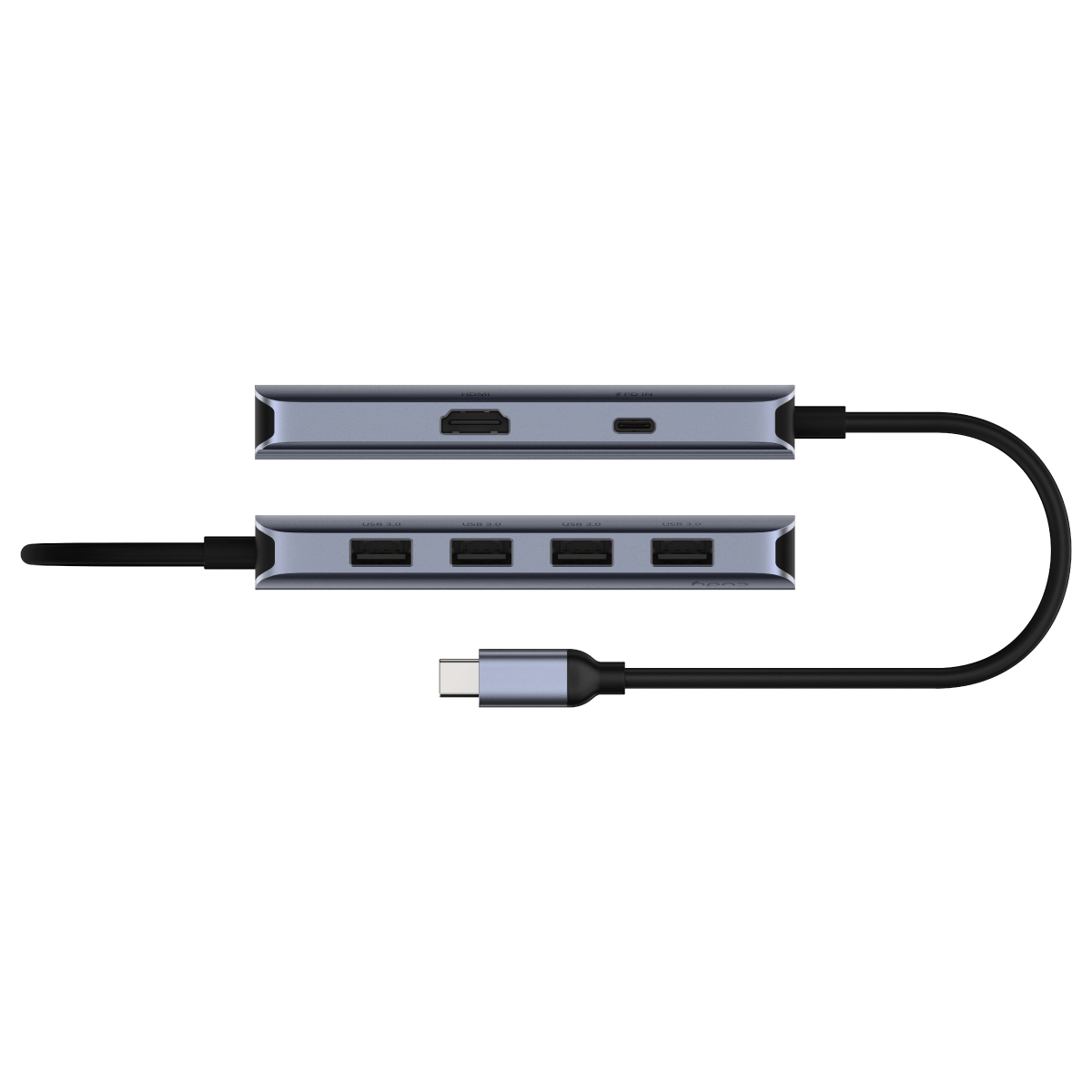 Cudy UH500 laptop dock/port replicator USB 3.2 Gen 1 (3.1 Gen 1) Type-C Grey, Silver – image 3