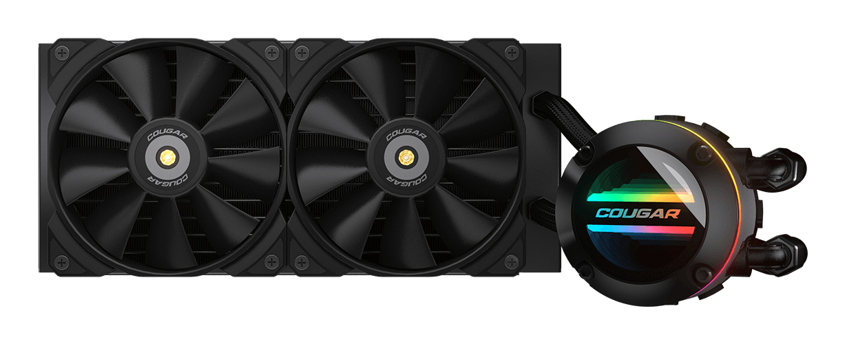 Enfriamiento Líquido COUGAR POSEIDON-GT 240 - 2 Ventiladores - 2000 RPM- ARGB  - 3MAQS240.0001