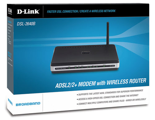 D-Link DSL-2640B-E1 wireless router Fast Ethernet Black – image 2