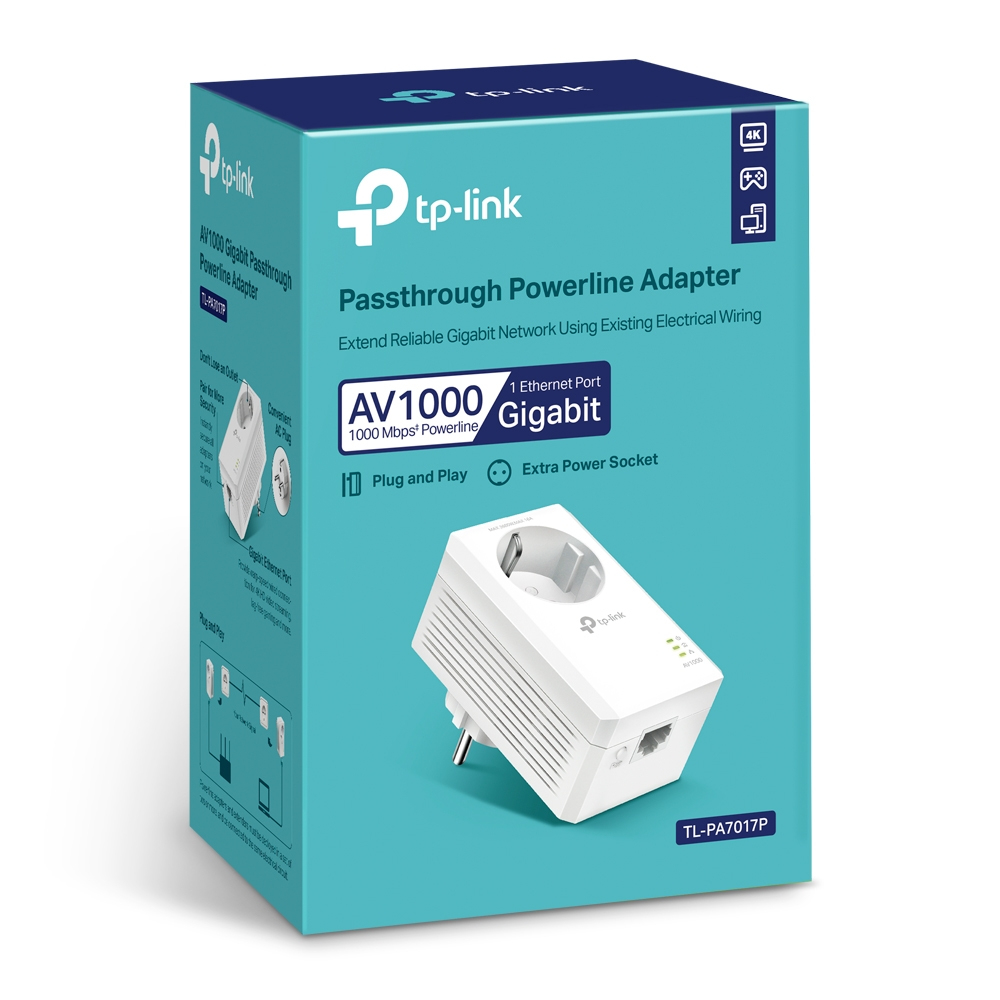 TP-Link TL-PA7017P PowerLine network adapter 1000 Mbit/s Ethernet LAN White 1 pc(s) – image 3