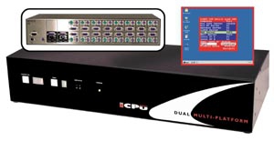 Lindy Matrix CPU Switch Dual Multi-Platform, 16 Port