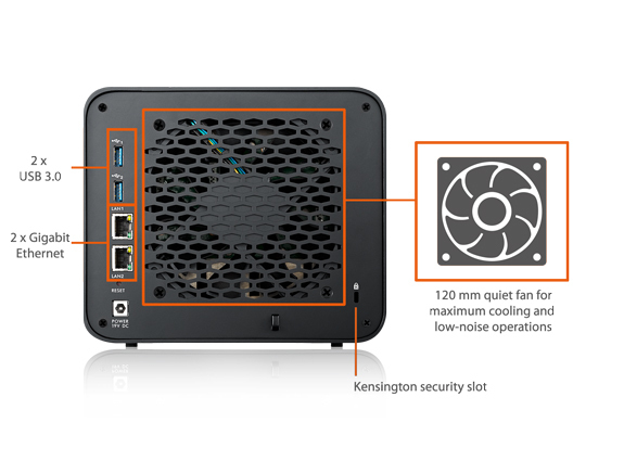 Zyxel NAS540-8T NAS Desktop Freescale FS1024 – image 4