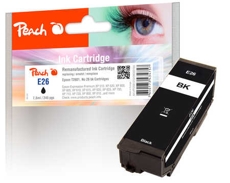 Peach 320165 ink cartridge 1 pc(s) Compatible Black