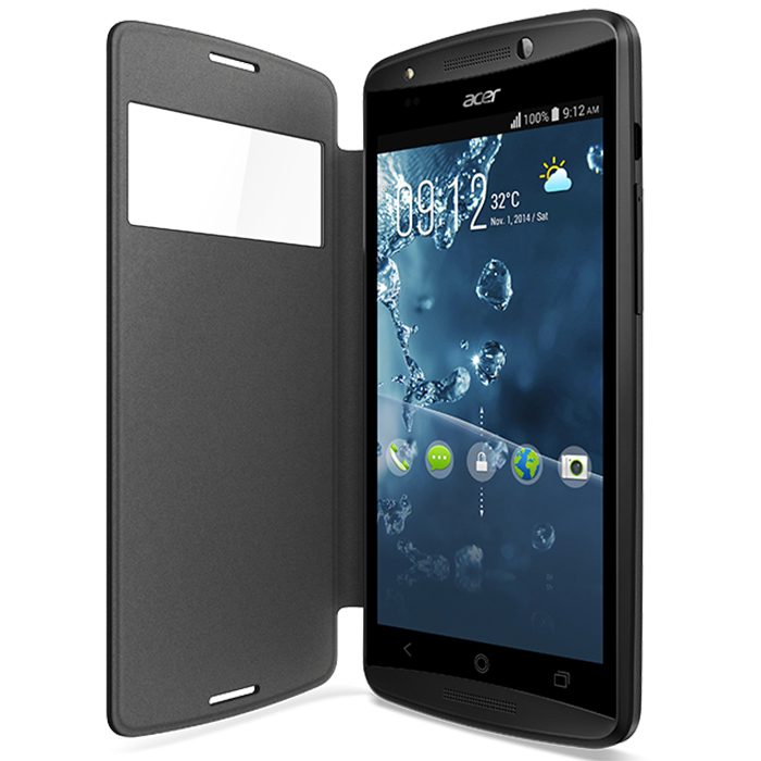 Acer Liquid E700 Flip Cover Black – image 4