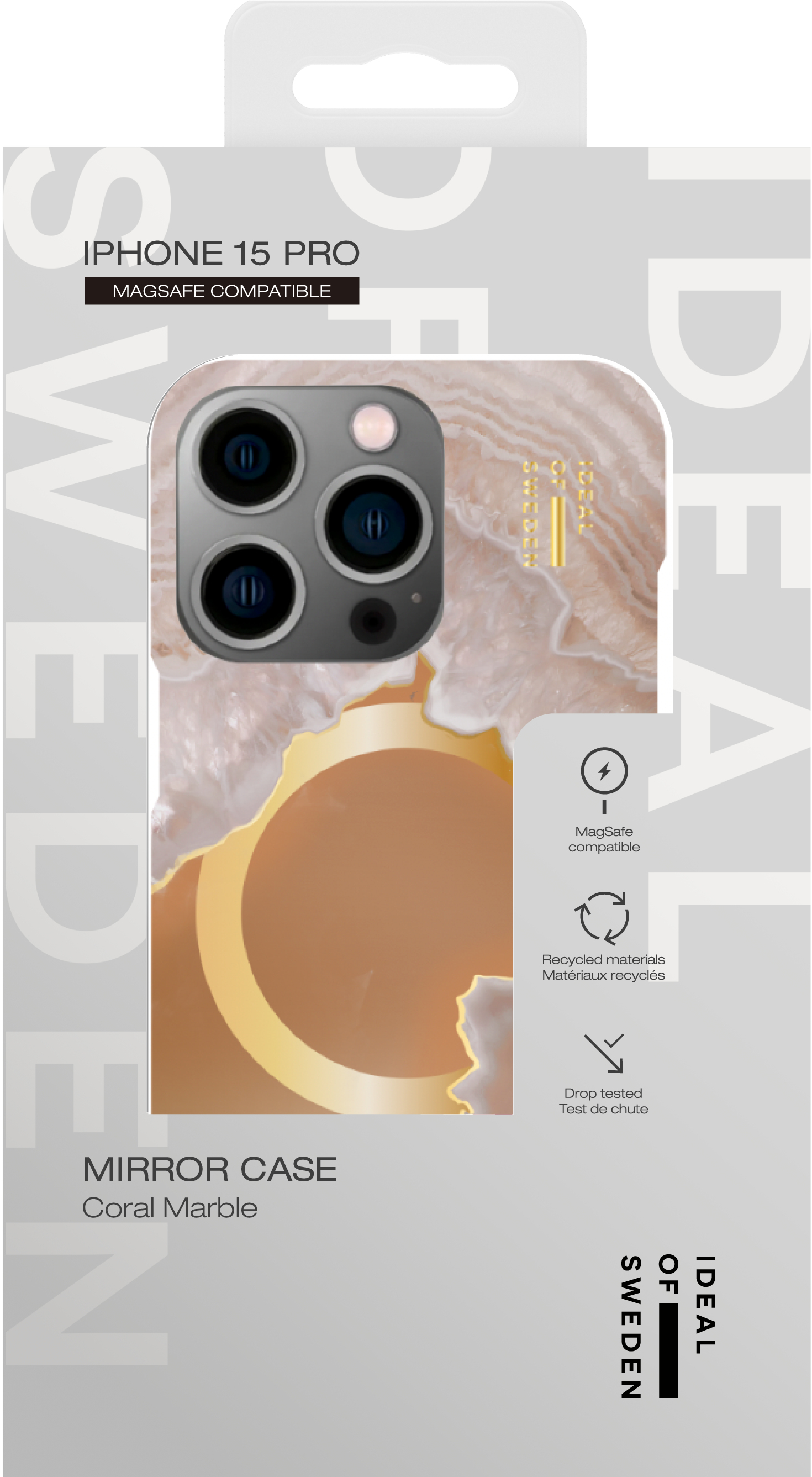 iDeal of Sweden Mirror Case MagSafe iPhone 16PM Coral Marble – image 2
