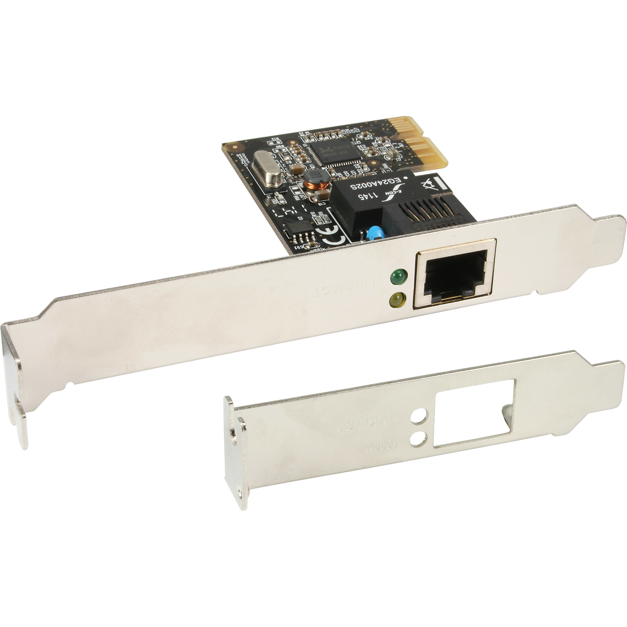 InLine Gigabit Network Card PCI Express 1GBit/s PCIe x1 + LP Bracket – image 1