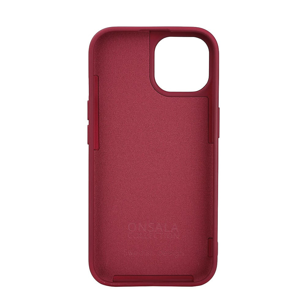 Onsala Phone Case with Silicone Feel MagSeries Deep Red - iPhone 15 – image 3