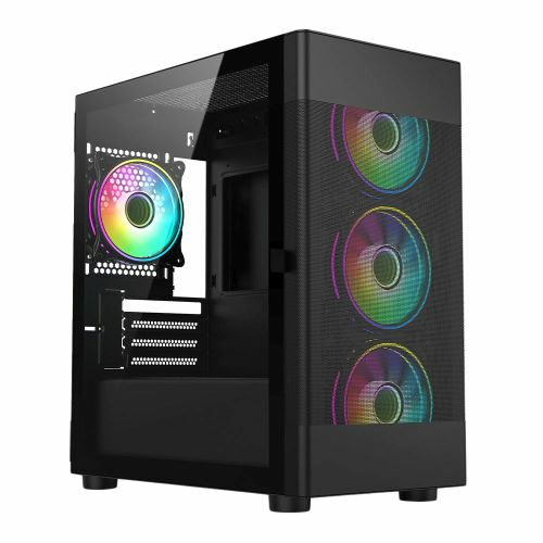 VIDA ZEPHYR-BLK computer case Black