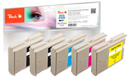 Peach 319255 ink cartridge 5 pc(s) Compatible Black, Cyan, Magenta, Yellow