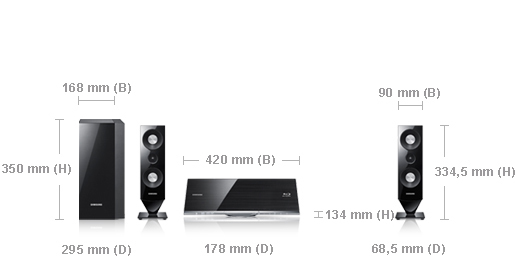 Samsung HT-C7200/EDC home cinema system 2.1 channels – image 3